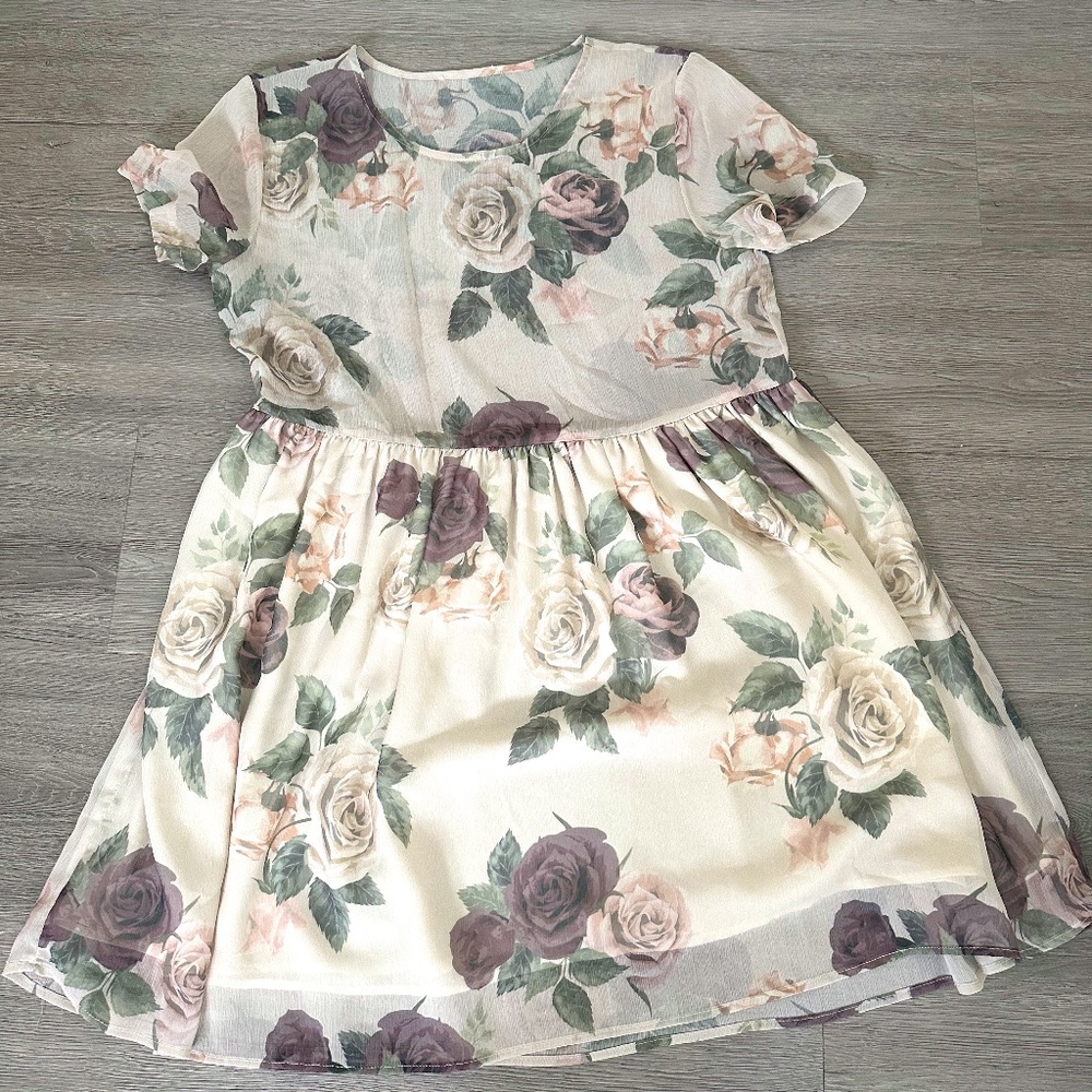 ANINE BING Floral Print Mini Dress w/ Tags Size: S